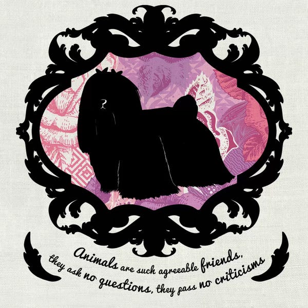 Maltese: Maltese (Black&Pink) II by 5by5collective