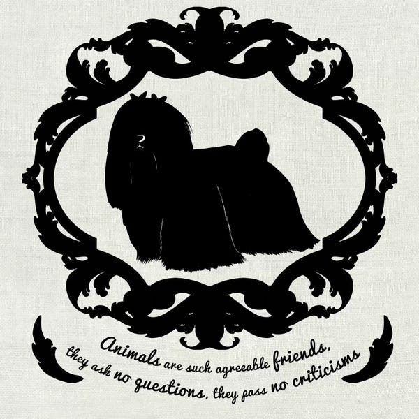 Maltese: Maltese (Black&White) by 5by5collective