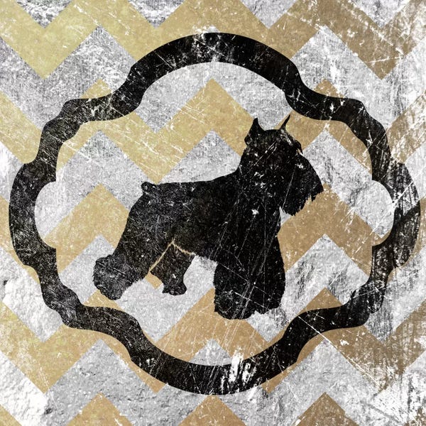 Chevron: Sealyham Terrier (Yellow&Gray) by 5by5collective