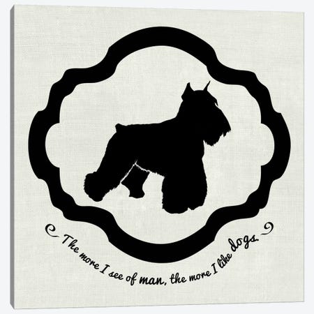 Sealyham Terrier (Black&White) Canvas Print #OSP78} by 5by5collective Canvas Art