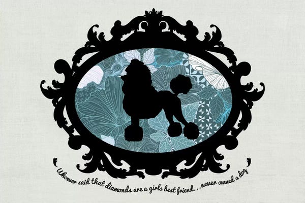 Poodles: Poodle (Black&Blue) I by 5by5collective