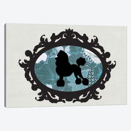 Poodle (Black&Blue) II Canvas Print #OSP87} by 5by5collective Canvas Wall Art