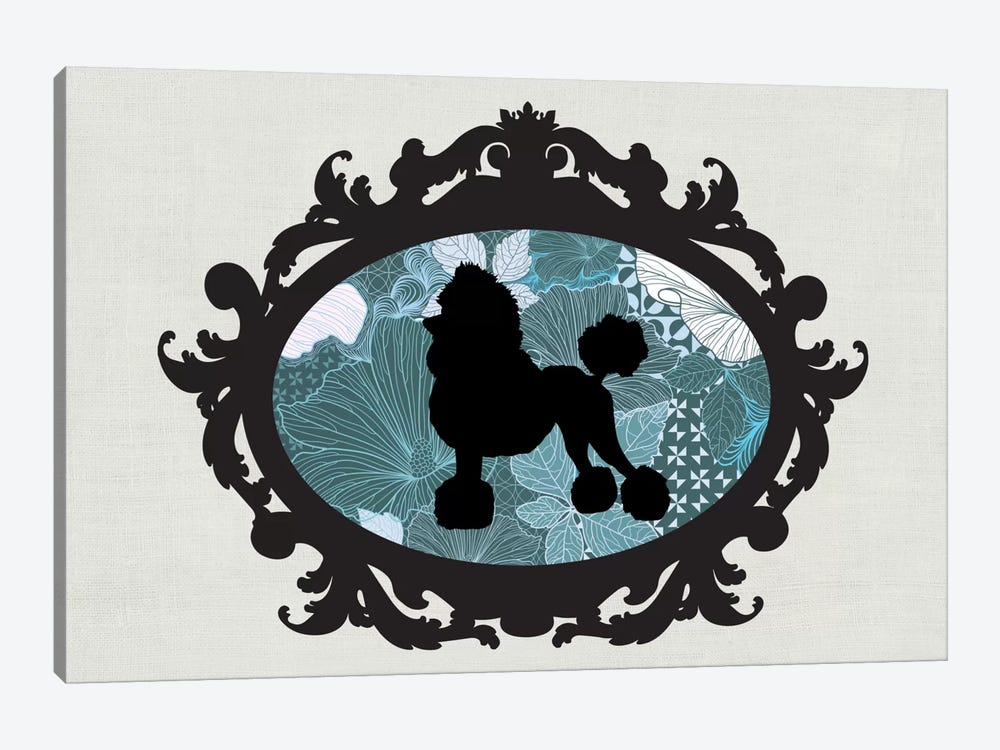 Poodle (Black&Blue) II by 5by5collective 1-piece Canvas Wall Art