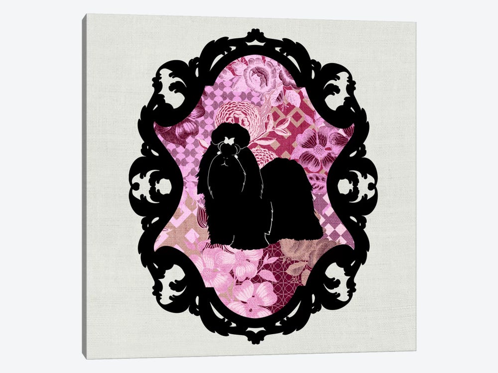 Shih Tzu (Pink&Black) III by 5by5collective 1-piece Canvas Art Print