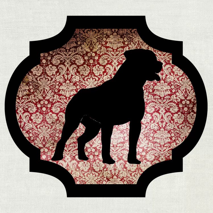 Staffordshire Bull Terrier (Black&Red) I by 5by5collective wall art