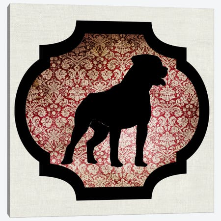 Staffordshire Bull Terrier (Black&Red) I Canvas Print #OSP96} by 5by5collective Canvas Print