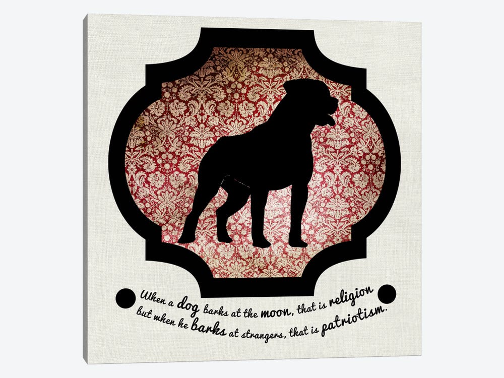 Staffordshire Terrier (Black&Red) II by 5by5collective 1-piece Art Print