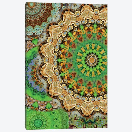 Zelena Mandala Canvas Print #OST137} by LuAnn Ostergaard Canvas Art Print