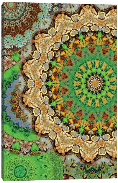 Zelena Mandala Canvas Art Print - LuAnn Ostergaard