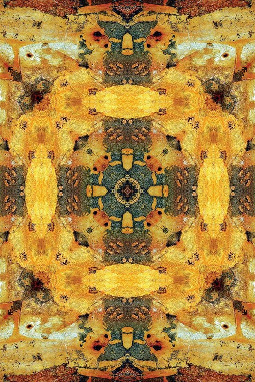 Golden Tea Mandala by LuAnn Ostergaard wall art