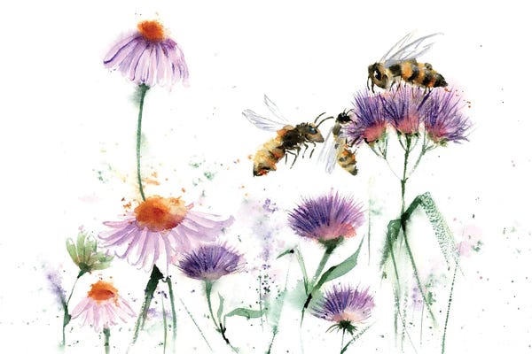 Bees: Flying Bees by Olga Tchefranov