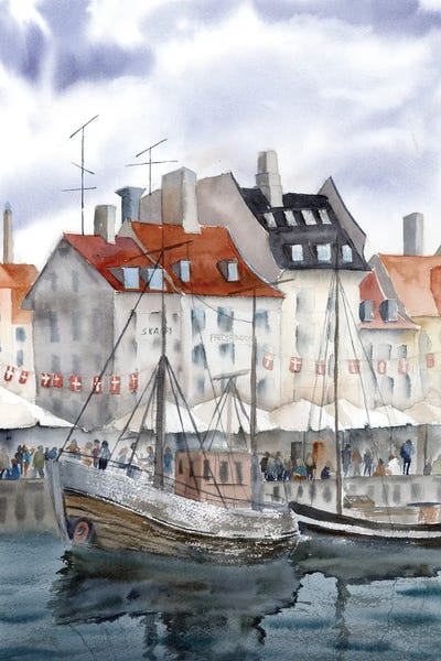 Denmark: Copenhagen Cityscape by Olga Tchefranov