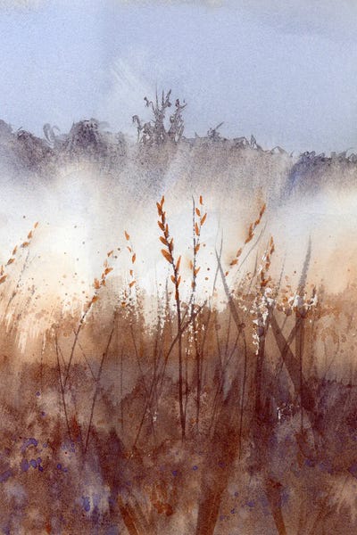 Wildflowers: Foggy Landscape I by Olga Tchefranov