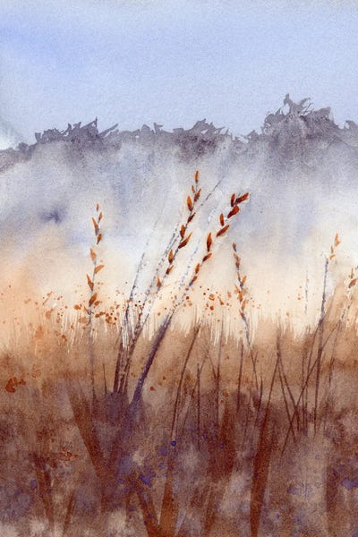Wildflowers: Foggy Landscape II by Olga Tchefranov