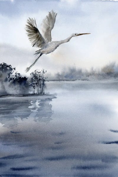 Herons: Serenity In Flight by Olga Tchefranov