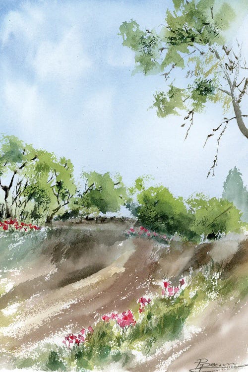 Spring Poppies by Olga Tchefranov wall art