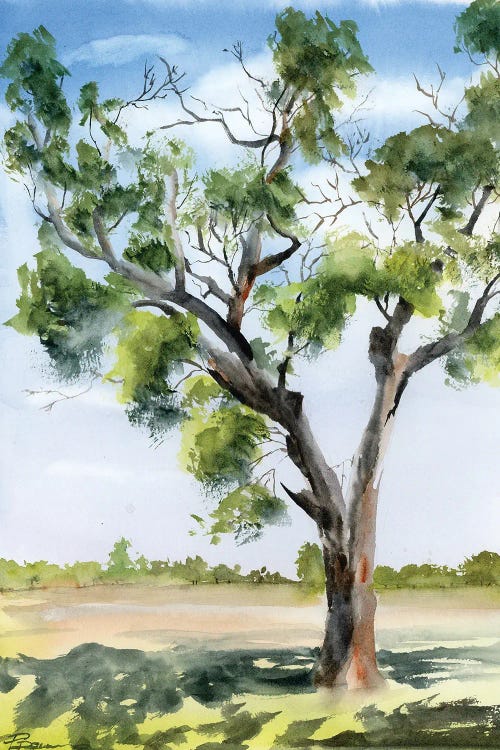 Majestic Tree Landscape by Olga Tchefranov wall art