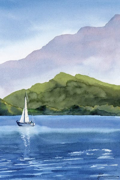 Sailing Into Serenity by Olga Tchefranov canvas print