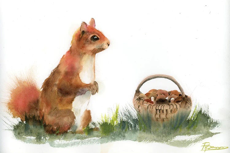Mushroom Hunter by Olga Tchefranov wall art