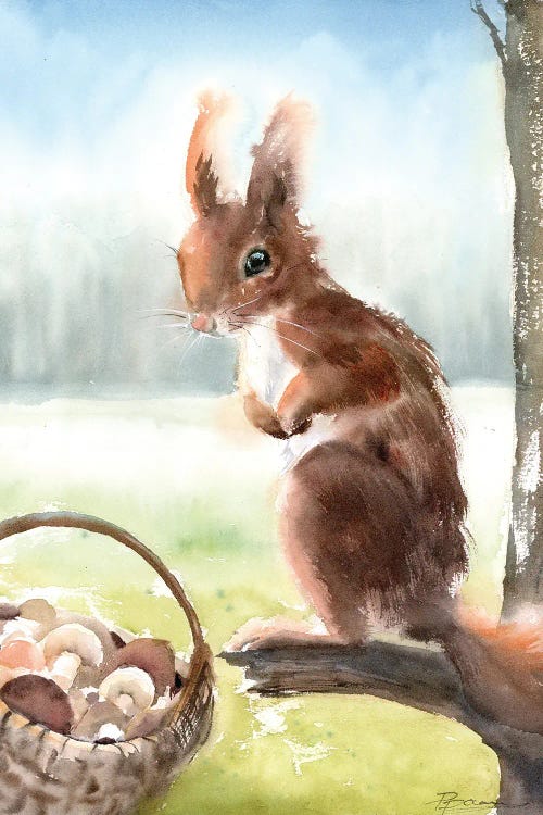 The Thoughtful Forager by Olga Tchefranov wall art