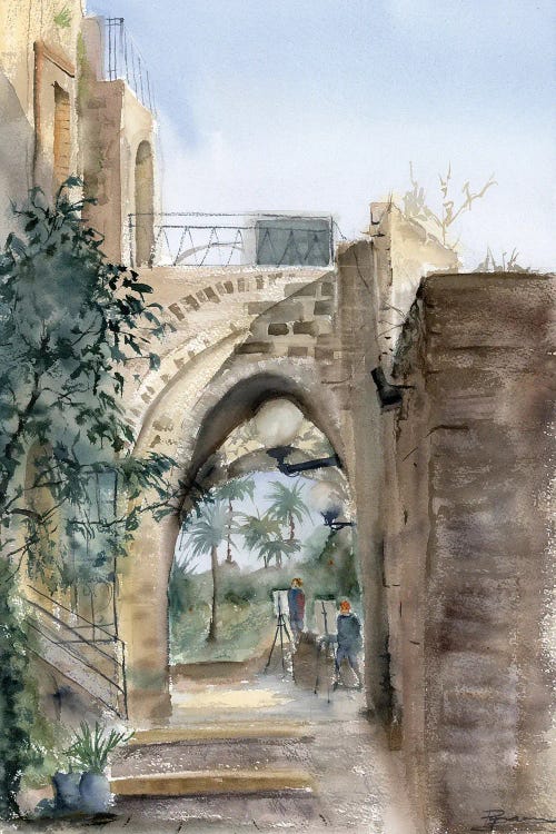 Arch In Old Jaffa by Olga Tchefranov wall art