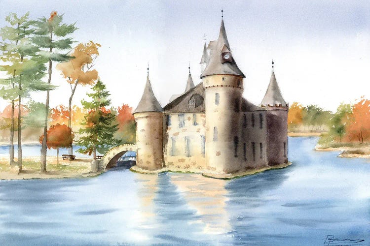 Boldt Castle Serenity by Olga Tchefranov wall art