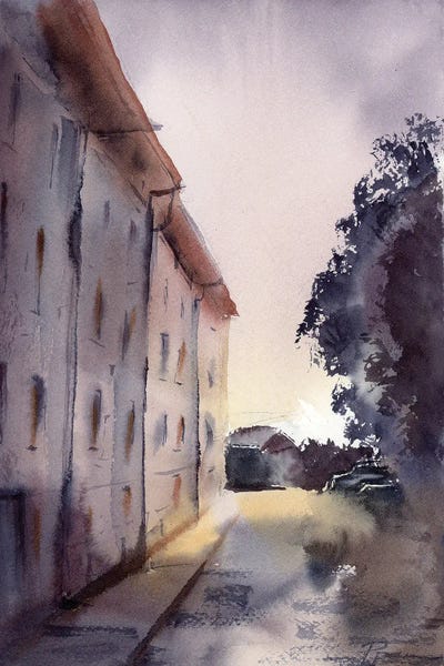 Olga Tchefranov: Dusk Street by Olga Tchefranov