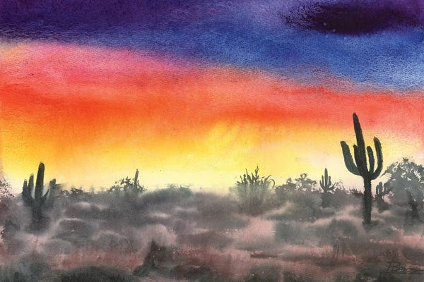 Olga Tchefranov: Desert Twilight by Olga Tchefranov