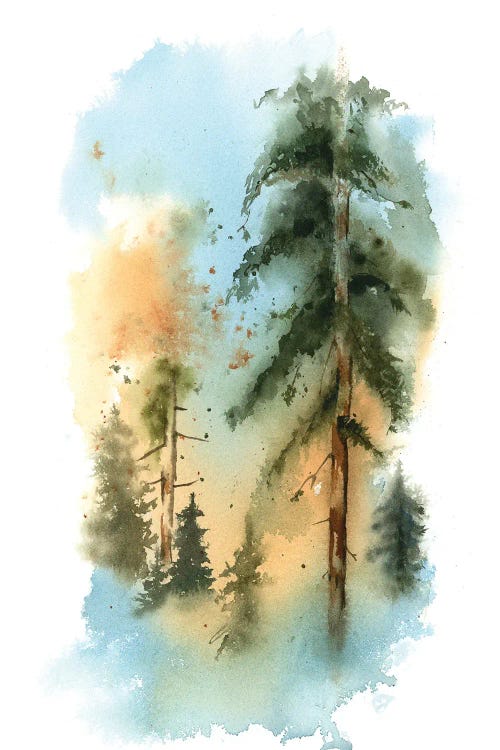 Abstract Forest by Olga Tchefranov wall art