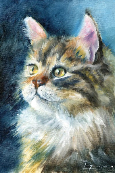 Fine Art Print: Majestic Longhair Cat by Olga Tchefranov