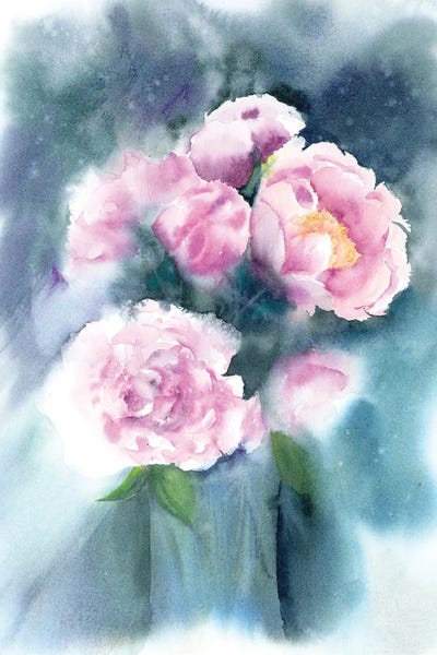 Olga Tchefranov: Pink Peonies by Olga Tchefranov