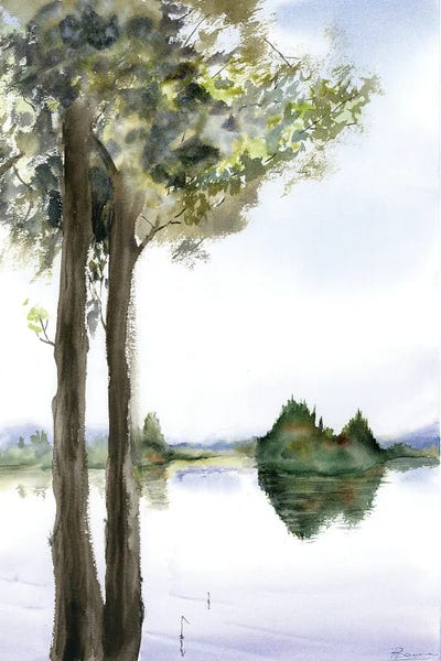 Olga Tchefranov: Lake In Slovenia by Olga Tchefranov