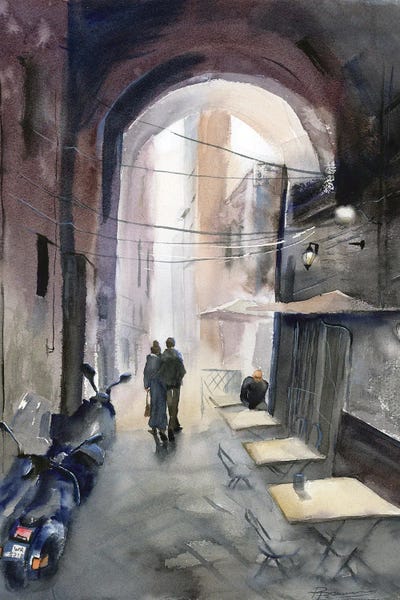 Olga Tchefranov: Napoli Street by Olga Tchefranov