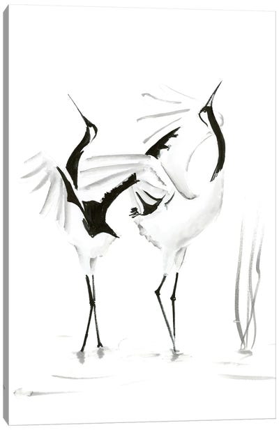 Cranes I Canvas Art Print - Olga Tchefranov