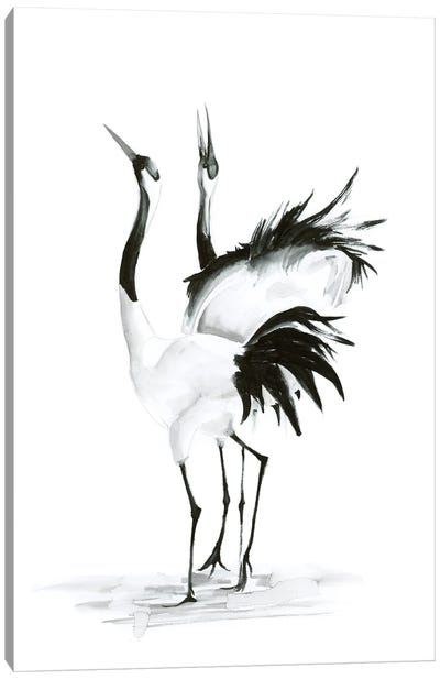 Cranes II Canvas Art Print - Olga Tchefranov
