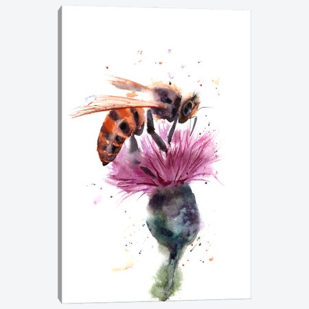 Bee Canvas Print #OTF32} by Olga Tchefranov Art Print