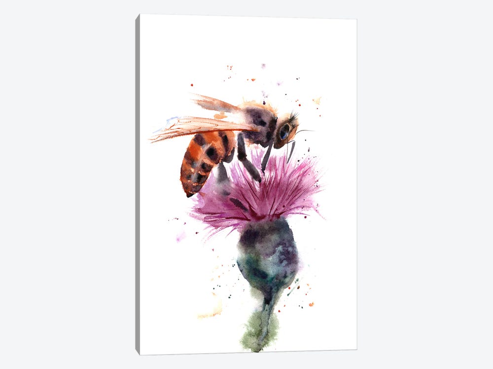 Bee by Olga Tchefranov 1-piece Canvas Art Print