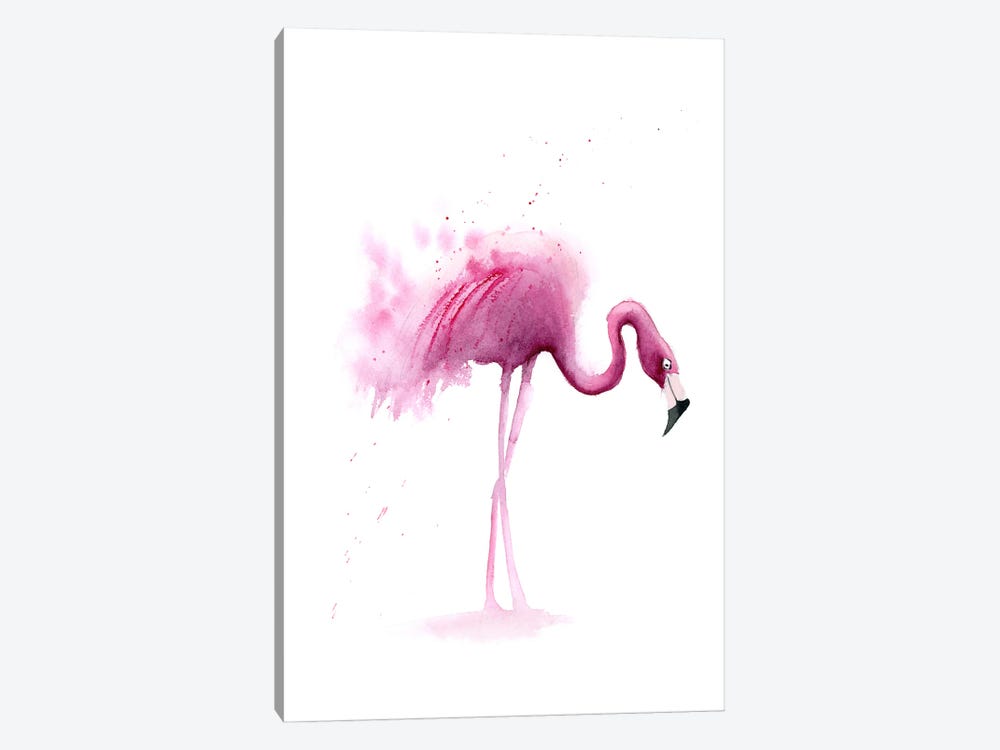 4 Flamingos I by Olga Tchefranov 1-piece Canvas Print