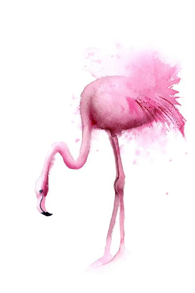 Flamingos: 4 Flamingos II by Olga Tchefranov