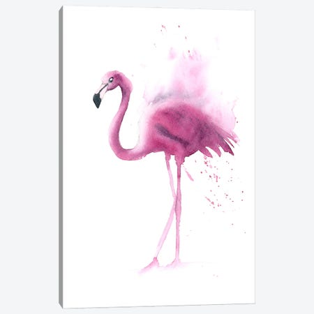4 Flamingos IV Canvas Print #OTF39} by Olga Tchefranov Art Print
