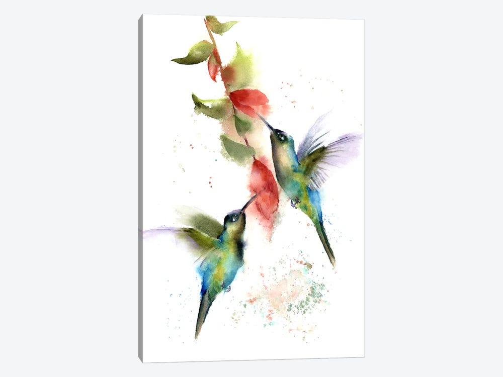 Hummingbirds by Olga Tchefranov 1-piece Art Print