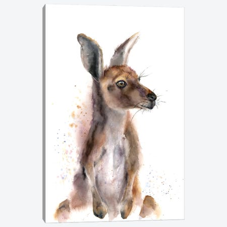 Kangaroo Canvas Print #OTF42} by Olga Tchefranov Canvas Wall Art