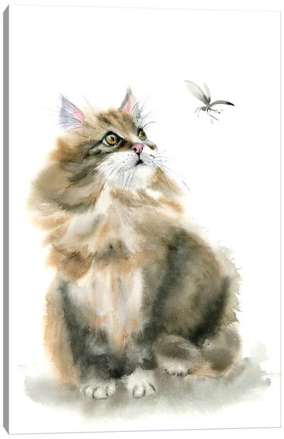 Calico Cats I Canvas Art Print - Calico Cat Art