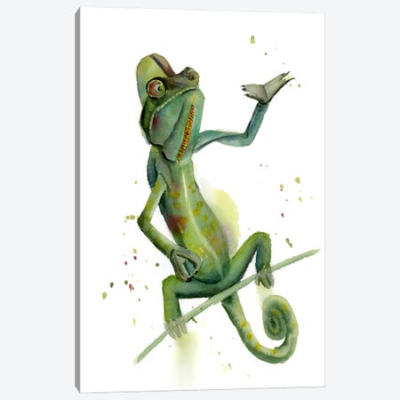 Chameleon Canvas Print #OTF45} by Olga Tchefranov Canvas Art Print