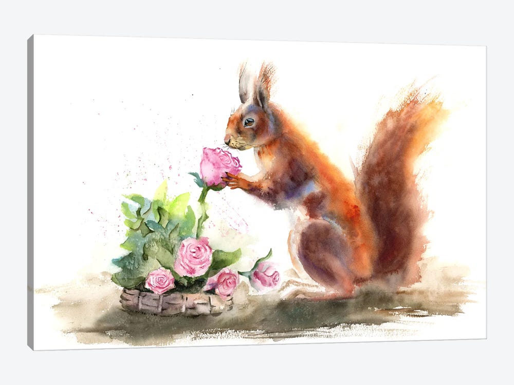 Squirrel by Olga Tchefranov 1-piece Art Print