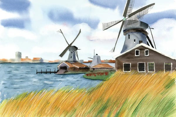 Netherlands: Holland Landscape by Olga Tchefranov