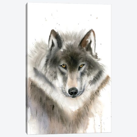 Wolves I Canvas Print #OTF54} by Olga Tchefranov Canvas Artwork