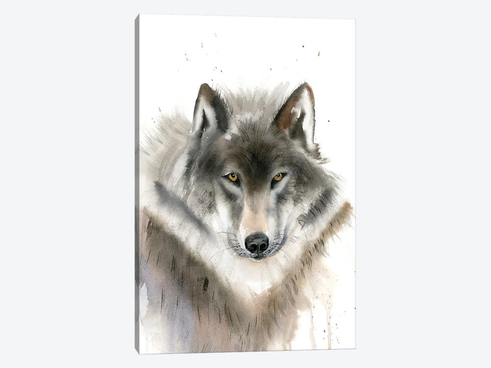 Wolves I by Olga Tchefranov 1-piece Canvas Art Print