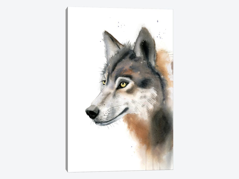 Wolves III by Olga Tchefranov 1-piece Canvas Art Print