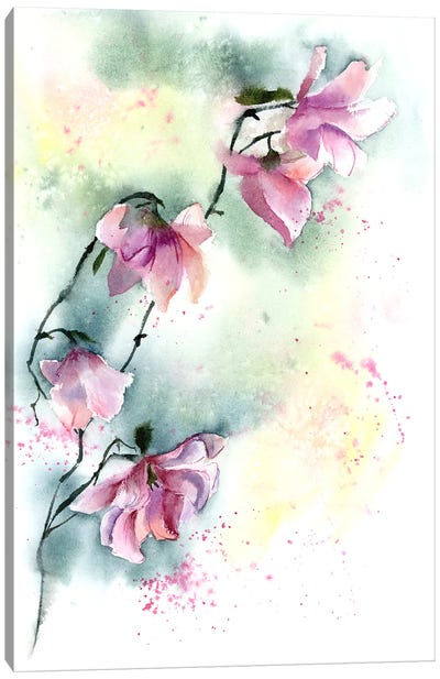 Magnolias I Canvas Art Print - Olga Tchefranov